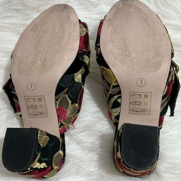 Sole Society Embroidered Bold Floral Design Mule -- 7 - Picture 9 of 10